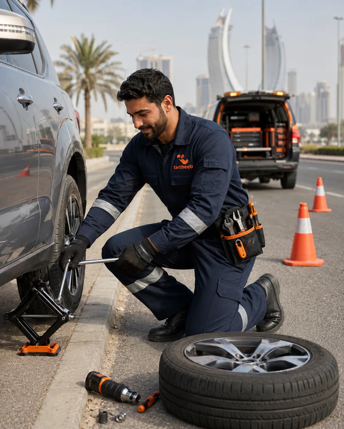 Tartheeb roadside service professional